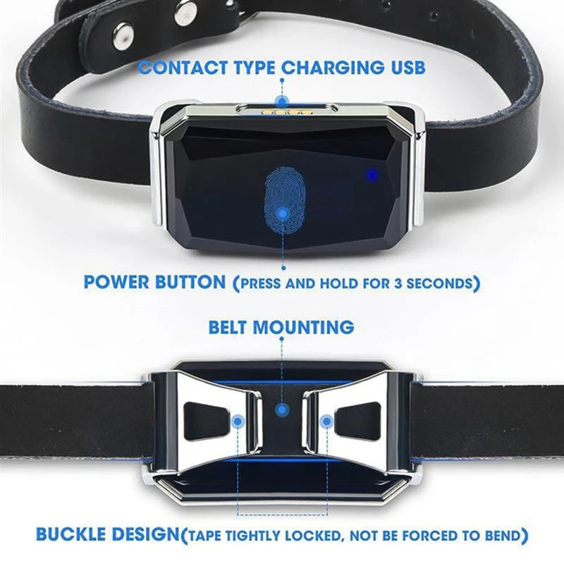 G12 Smart GPS Pet Tracker Collar – Waterproof Location Device for Cats & Dogs