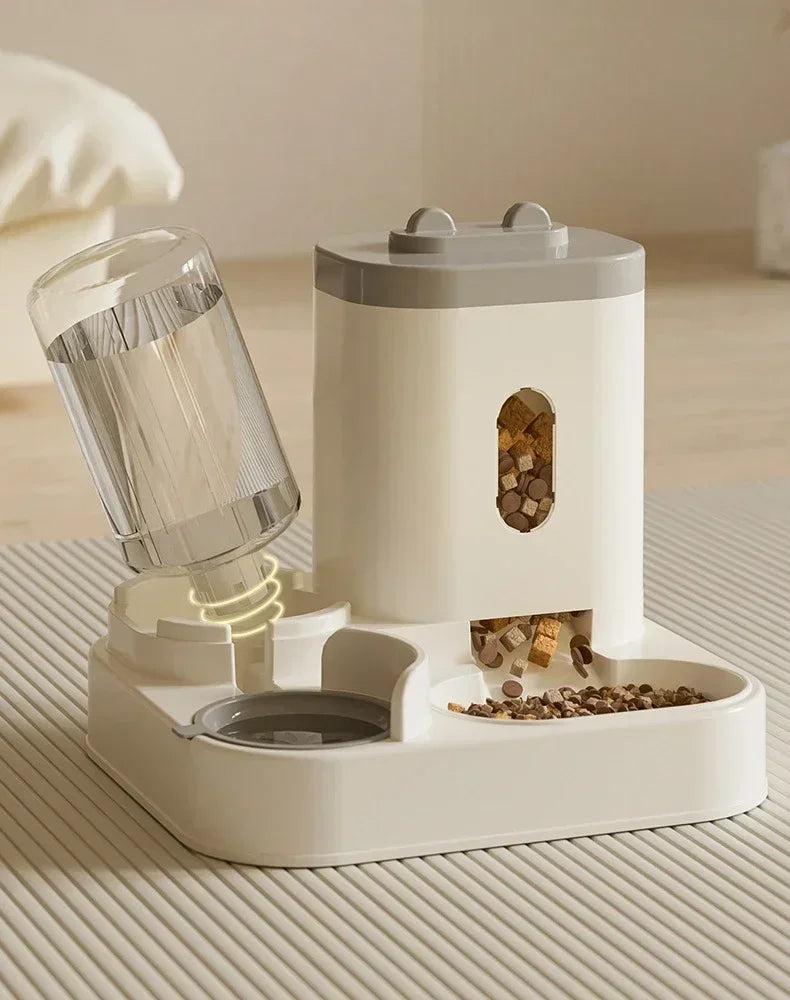 All-in-One Automatic Pet Feeding Station – Food Bowl & Water Fountain