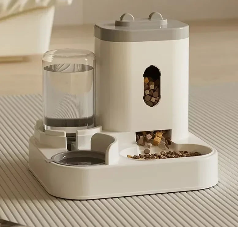 All-in-One Automatic Pet Feeding Station – Food Bowl & Water Fountain